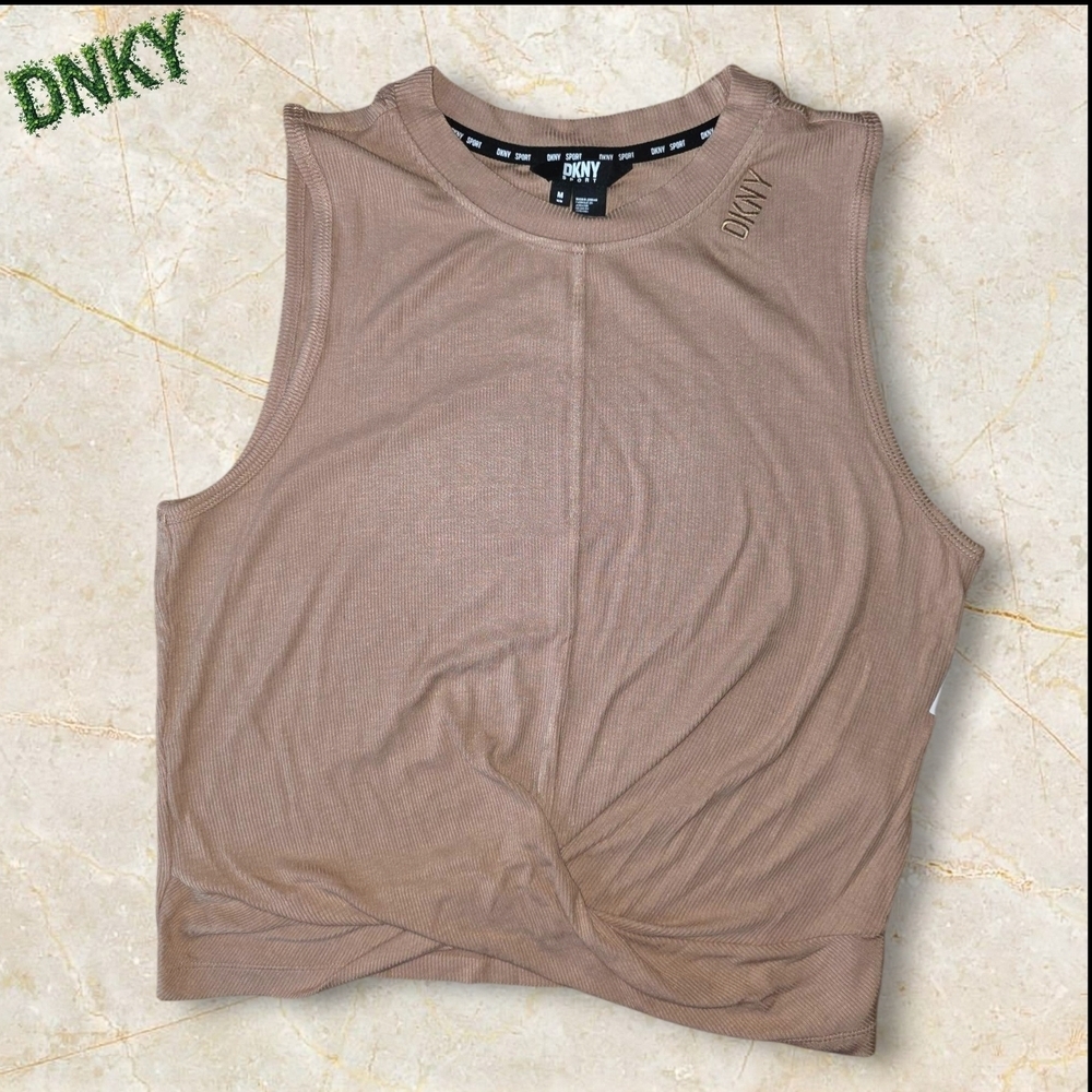 DKNY Women's Tan Sleeveless Top NWT (TK6) - Picture 2 of 9